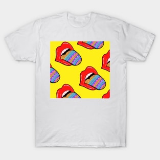 Lip popart pattern T-Shirt